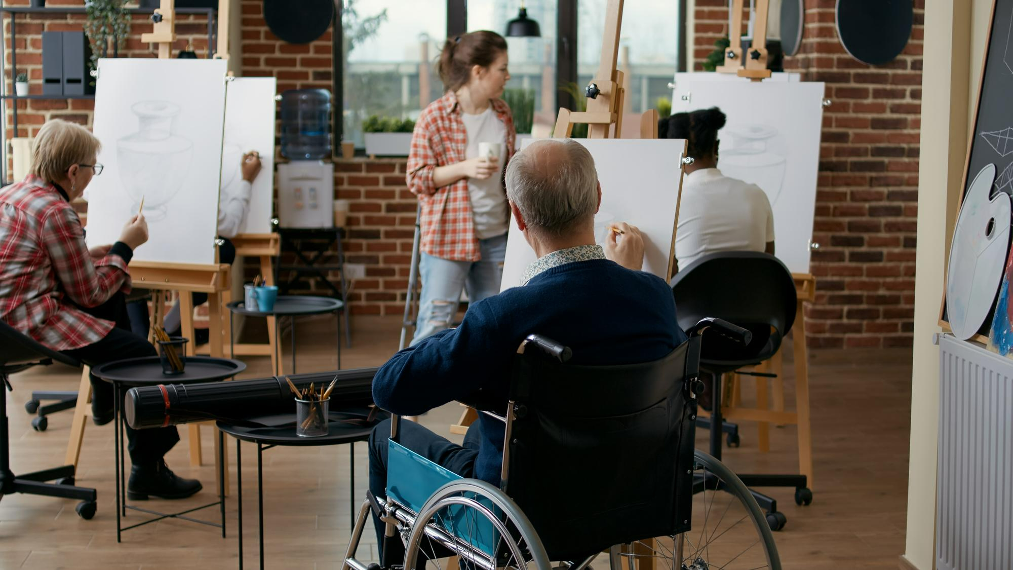 Groupe d'apprenants en formation pour adulte et en situation de handicap ayant nécessité une adaptation dans l'organisation de la formation